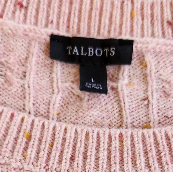 Talbots Cable Knit Long-sleeve Sweater Large - Picture 7 of 10